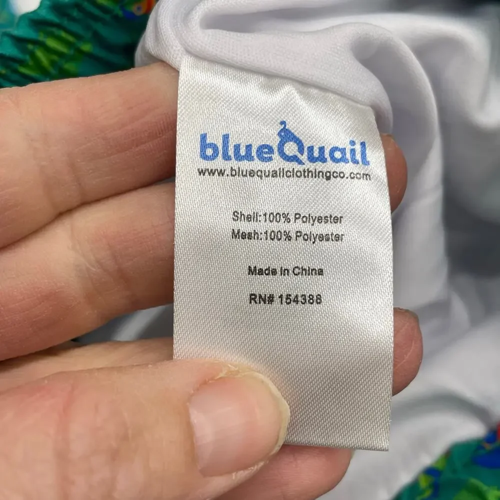NWT Blue Quail Size 12M Toucan Swim Trunks